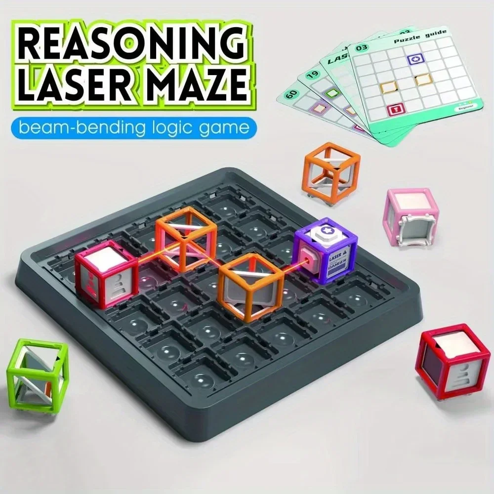 Board Game Qwirkle - Laser Maze Stapeln Lernspielzeug für Kinder,
