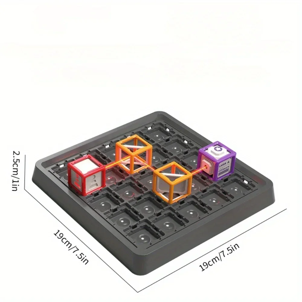 Board Game Qwirkle - Laser-Labyrinth Stapelspielzeug für Kinder, 60 Level
