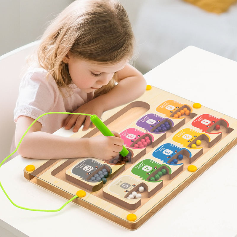 Board Game Qwirkle - Montessori Magnetische Farbe Sortierung Spiele Labyrinth