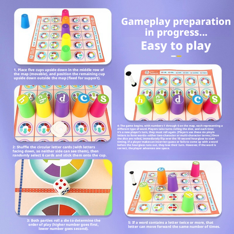Beliebtes Kinder-Pinyin-Zuordn – Board Game For 6 Years Old Bewertung und Preis